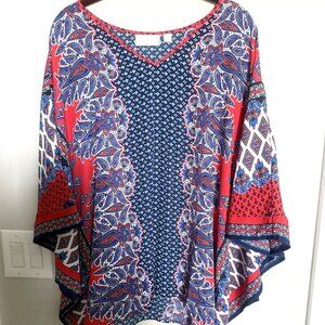 Belle by Kim Gravel- Poncho Top- L
